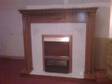 Solid Oak Fireplace,  standard cavity for electric of gas....