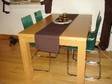 DINING TABLE n 4 chairs,  Dining table,  seats 6,  beech in....