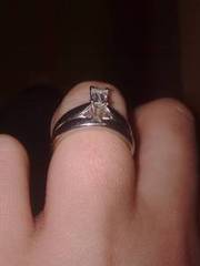 Platinum wedding and engagement ring